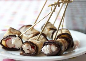 Aubergines au fromage frais et radis