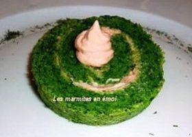 Bûche de noël au saumon et aux épinards - %%sitename%%