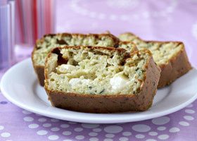 Cake au chèvre, courgette et coriandre - %%sitename%%
