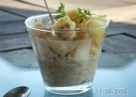 Pommes de terre caramélisés et sa crème d'aubergine à l'huile d'olive - %%sitename%%