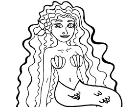 Coloriage-sirene