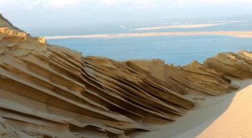 Exceptionnel : la dune du Pilat sculptée par le froid et le ve - %%sitename%%