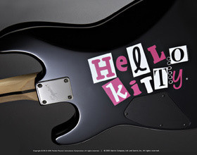 Guitare-Fender-Hello-kitty