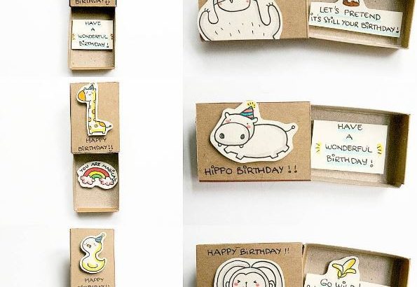 Insolite : un artiste transforme des boites d'allumettes en adorables cartes en 3D