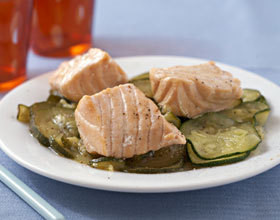 Papillotes-de-saumon-aux-courgettes-et-coriandre