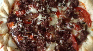 Pizza façon burger