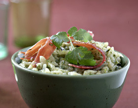 Risotto-a-la-scarmoza-fumee-roquette-et-jambon-cru