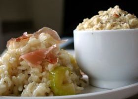 Risotto aux courgettes et speck - %%sitename%%