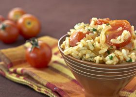 Risotto aux tomates cerises, paprika et parmesan - %%sitename%%