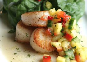 Salade de poires aux noix de Saint-Jacques - %%sitename%%