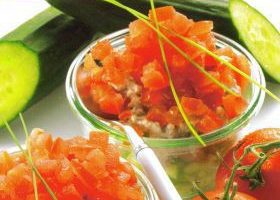 Tartare de légumes aux rillettes de thon - %%sitename%%