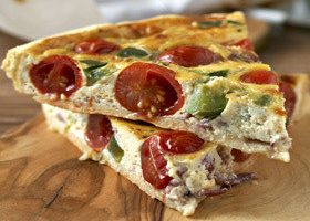 Tarte aux tomates cerises et bacon - %%sitename%%