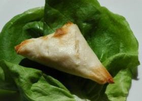 Feuilles de brick pommes de terre au fromage frais