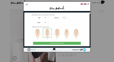 Trouvez sa taille en ligne de manière simple et fiable grâce à UPFIT