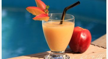 Un smoothie à la pêche