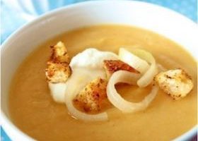 Velouté de panais et de rutabaga, croûtons épicés - %%sitename%%