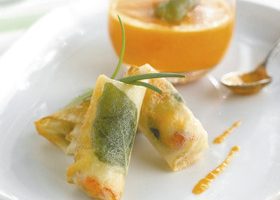 Bonbons de langoustine au Comté et basilic - %%sitename%%