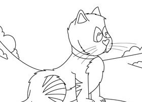 Coloriage : chat tigré coloriage chat tigre à imprimer - %%sitename%%