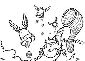 Coloriage : la chasse aux cloches avec des ailes coloriage clo - %%sitename%%