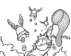 coloriage-cloches-papillon