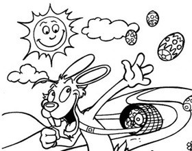 coloriage-lievre-de-paques