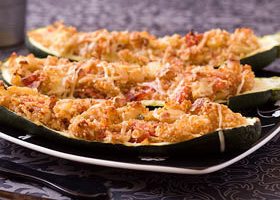 Courgettes farcies aux amandes - %%sitename%%