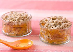 Crumble de courge au chèvre frais