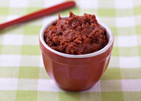 Pesto de tomates confites et d'airelles - %%sitename%%