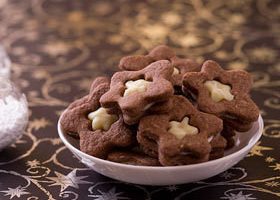 Sablés au chocolat coeur chocolat blanc