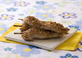 Brochettes de poulet mariné au soja et sésame - %%sitename%%