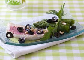 Filets de rouget aux asperges - %%sitename%%