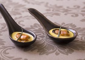 Moules safranées