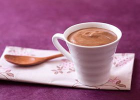 Mousse au chocolat et café