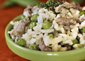 Risotto d'agneau aux petits pois - %%sitename%%