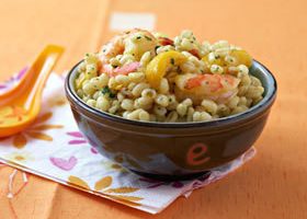 Salade de blé aux crevettes et à la mangue - %%sitename%%