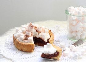 Recette remixée : tarte chocolat chaud et chamallow - %%sitename%%