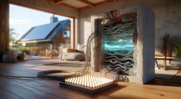 Ce ciment vivant qui transforme les murs en batteries : 10 kWh stockés, 44 LED allumées, une piste sérieuse pour nos maisons