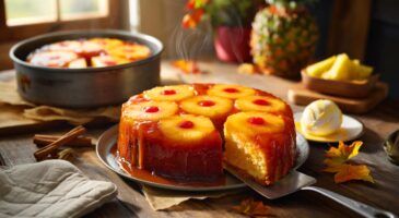 Ce gâteau renversé à l’ananas, 30 minutes à 180°C, promet un caramel fondant qui réchauffe l’automne: voici la recette qui fait parler