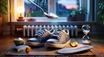 Ce geste à 1 cuillère à soupe pour des chaussures sans odeurs : voici la méthode naturelle au bicarbonate et au talc, avec 24 heures de repos