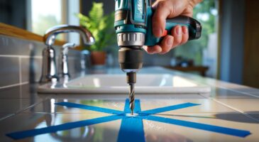 Ce ruban adhésif qui change tout pour percer le carrelage sans dégâts : voici la méthode simple adoptée par les bricoleurs en 2025