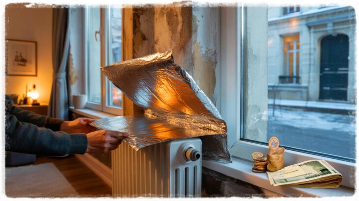 Chauffage : voici comment une feuille d’aluminium derrière les radiateurs aide, alors que 83 % paient plus et que la note atteint 140 € par mois
