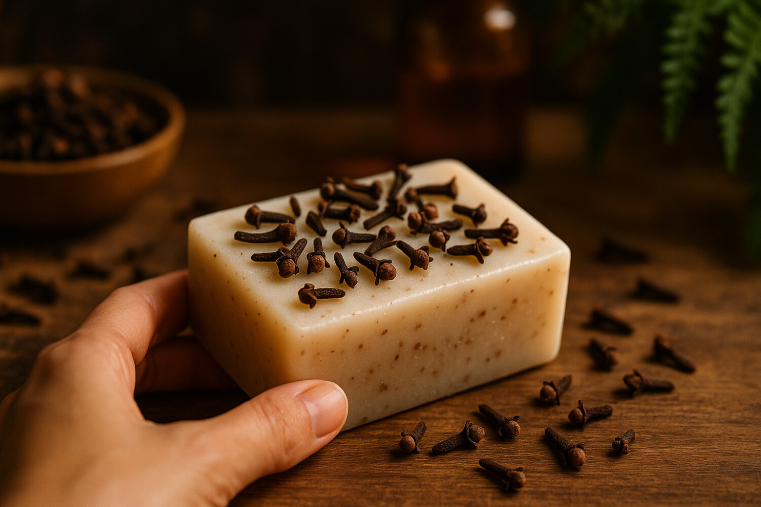 clous de girofles dans le savon astuce