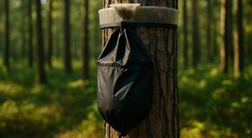 Si vous voyez des sacs noirs sur les arbres en forêt, c'est le signe qu'il faut fuir au plus vite