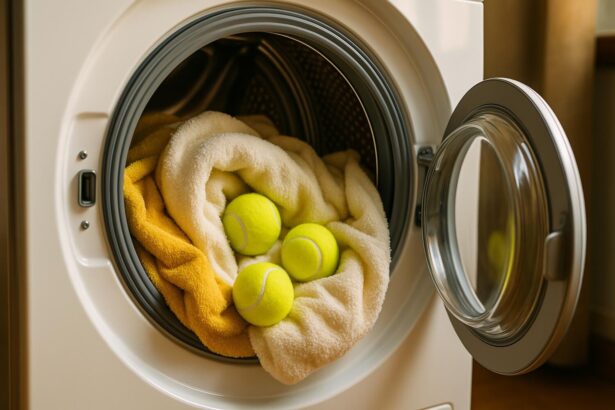 Machine à laver : 3-4 balles de tennis pour 3 kg, le linge sort plus propre et plus doux