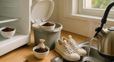 Frigo, poubelle, chaussures : ce geste à 0 € avec du marc de café neutralise les pires odeurs de la maison