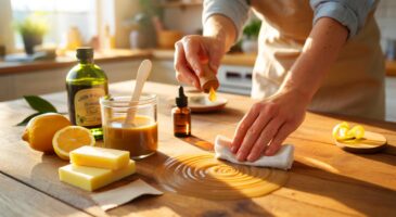 Voici la recette à 3 ingrédients qui transforme les meubles en bois en 2025 : cire d’abeille, huile d’olive et citron