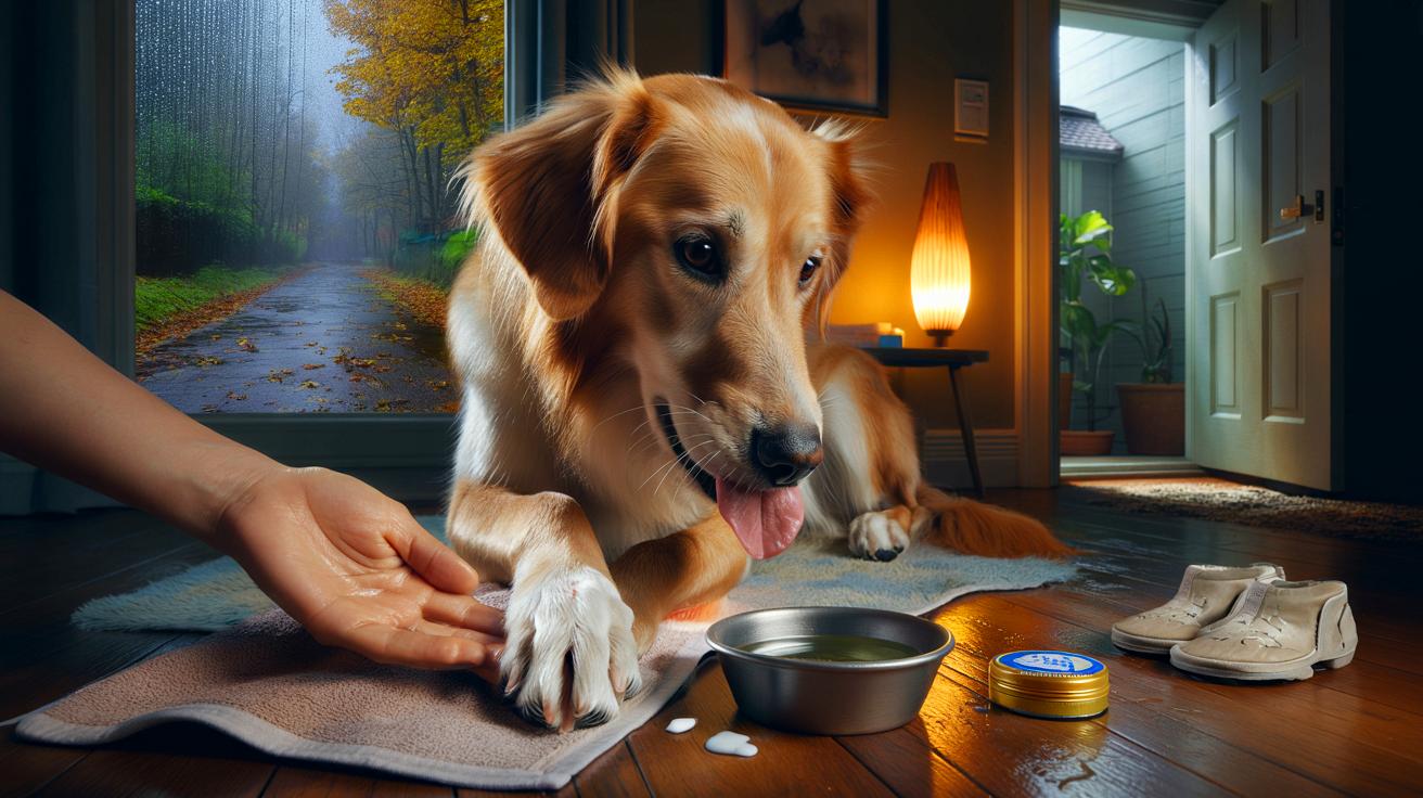 pourquoi un chien se lèche les pattes