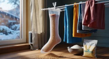 Adieu au sèche-linge cet hiver 2025 : voici l’astuce du collant qui accélère le séchage et chasse l’humidité à la maison, sans matériel coûteux