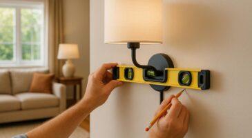 Applique murale de travers : ne sortez plus la perceuse sans passer par cette étape oubliée