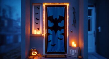Ce bon plan Action pour Halloween 2025: une déco de porte grand format à 0,99 € qui transforme l’entrée sans effort